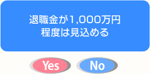 退職金が1,000万円程度は見込める